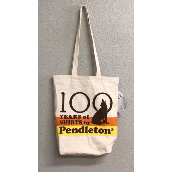 Pendleton Canvas Tote Bag NWT 100 Years Of Shirts - Picture 1 of 10